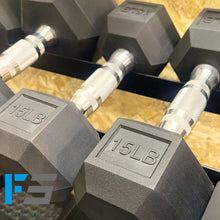 Cargar imagen en el visor de la galería, Mancuernas hexagonales