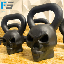 Cargar imagen en el visor de la galería, Pesa rusa kettlebell calavera
