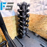 Rack vertical para almacenar mancuernas hexagonales 3 - 35 lb
