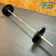 Barra semi olímpica pro con bujes 35 lb (15.8 kg)